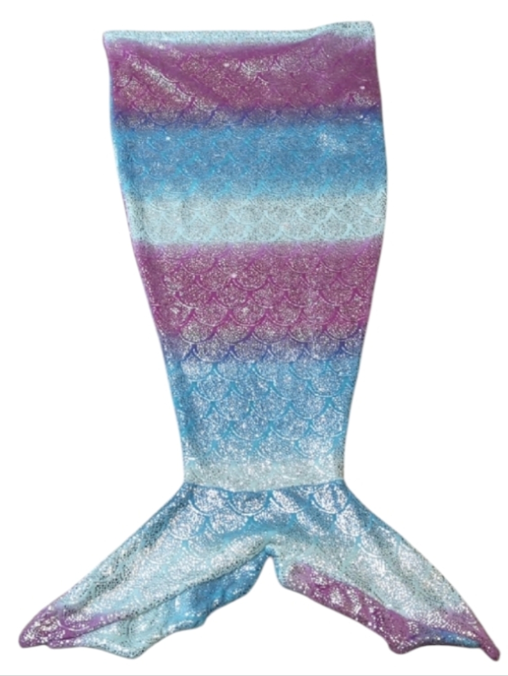 Mermaid Tail Blanket | Cozy Ombre Fleece Sleeping Bag Throw | Pink Aqua Purple